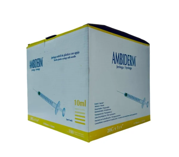Jeringa 10Ml 20X32 Amarilla C/100 Amb. - Imagen 2