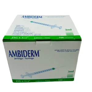 Jeringa 3Ml 21X32 Verde C/100 Ambiderm