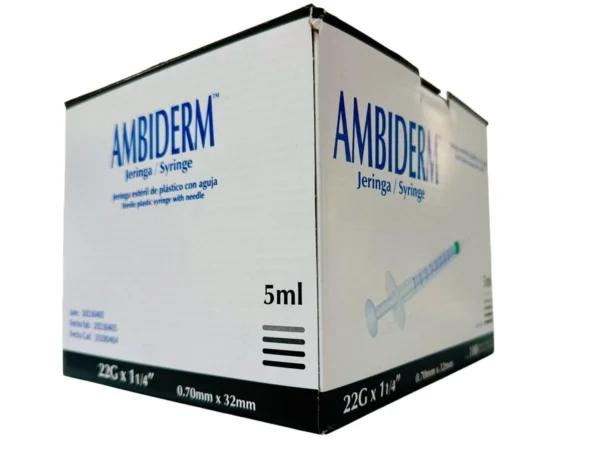 Jeringa 5Ml 22X32 Negra C/100 Ambiderm - Imagen 2
