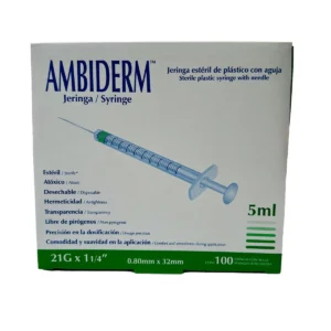 Jeringa 5Ml 21X32 Verde C/100 Ambiderm