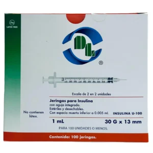 Jeringa 1Ml Insulina 30X13 C/100 Dl