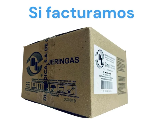 Jeringa 3Ml 22X32 Negra C/100 Dl - Imagen 2