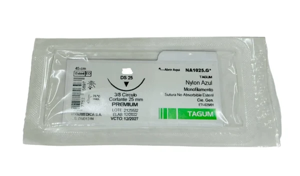 Sutura nylon 3-0 aguja 25 mm 3/8 cortante | Caja c/12 Genérico - Imagen 7