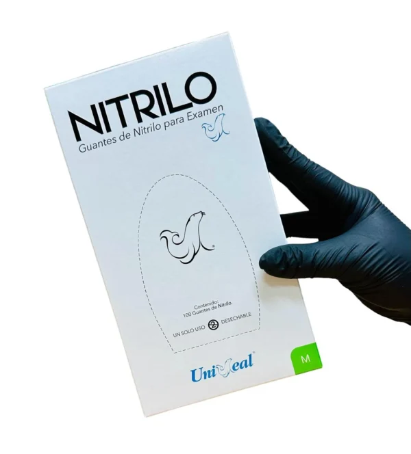Guante Nitrilo Tex. N/Est.Med Neg Unisea