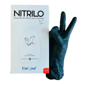 Guante Nitrilo Tex. N/Est.Ch Neg Uniseal