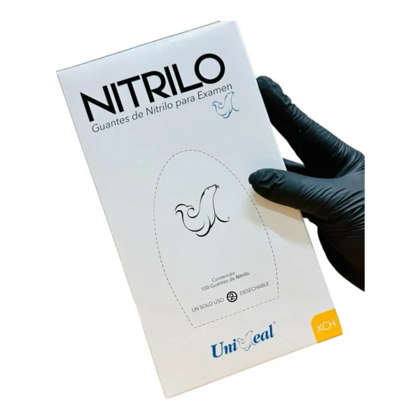 Guante Nitrilo Tex. N/Est.Xch Neg Unisea