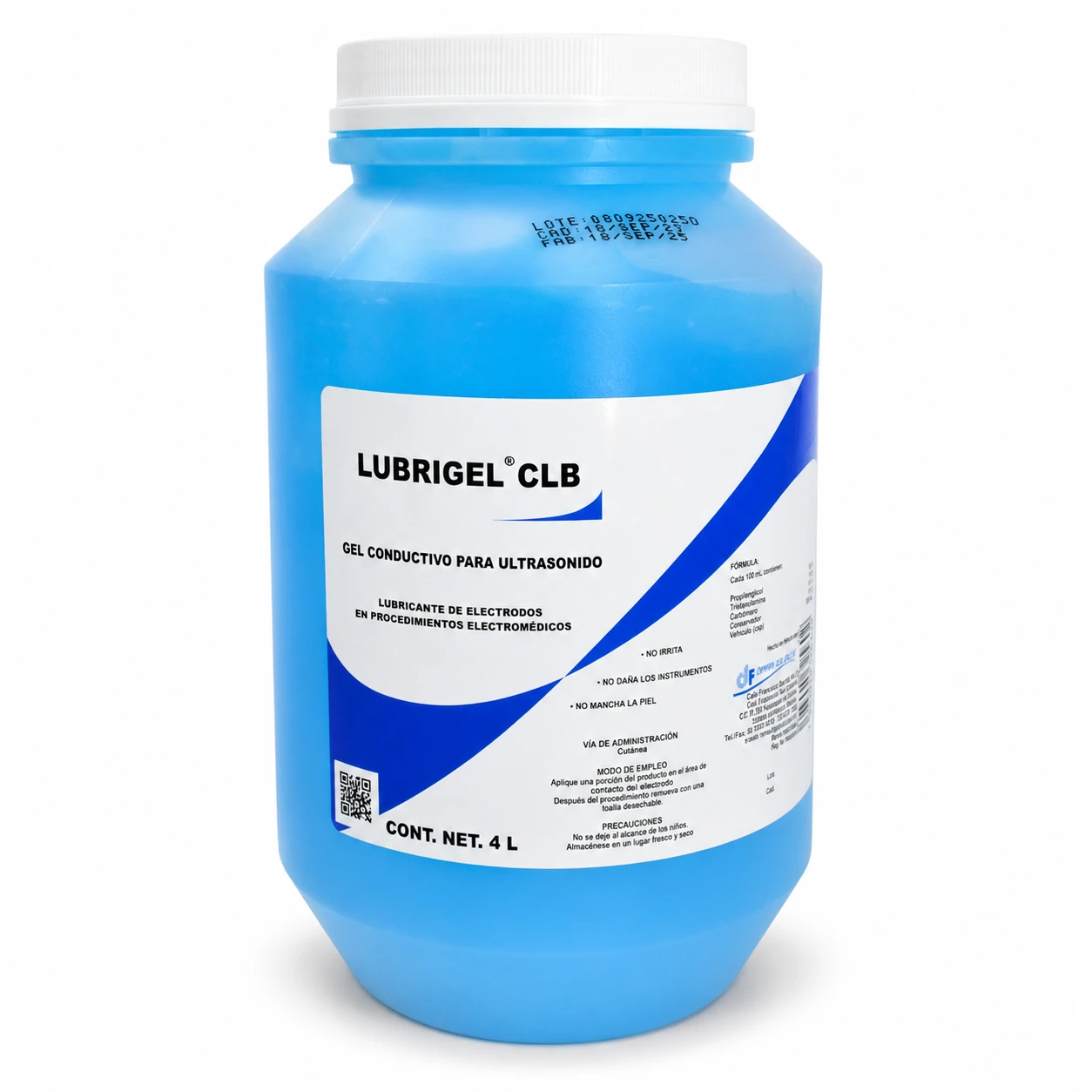 Diafra Lubrigel Clb Gel Conductivo Ultrasonido Galón 4 Litro - Imagen 3