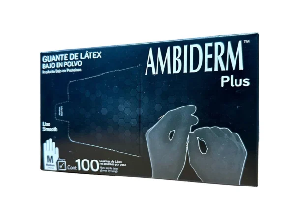 Guante Plus Negro No Estéril Mediano Amb