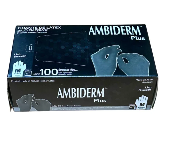 Guante Plus Negro No Estéril Mediano Amb - Imagen 3
