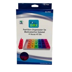 Pastillero Organizador Semanal 4Xdia Sc