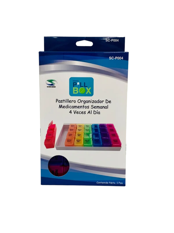 Pastillero Organizador Semanal 4Xdia Sc