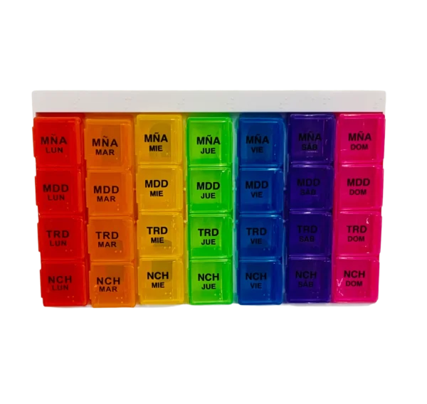 Pastillero Organizador Semanal 4Xdia Sc - Imagen 3