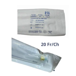Sonda Foley 100% Silicon 20Fr 2V 5-10Ml