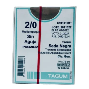 Seda Negra Tren. 2-0, 10X75 Cm S/A Tg