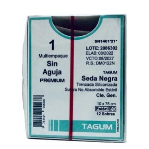 Seda Negra T. 1-0, 10X75 Cm S/A Tg