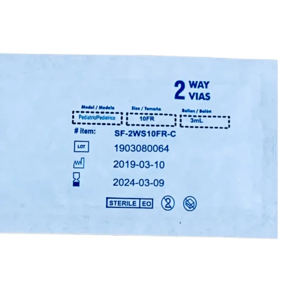 Sonda Foley 100% Silicon 10Fr 2V 3Ml - Imagen 3