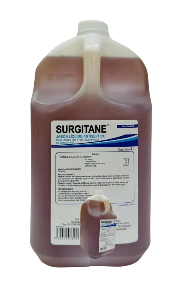 Jabón quirúrgico 4 L | Antiséptico de uso hospitalario - Imagen 2