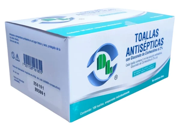Toalla C/Gluconato De Clorex C/100 Dl