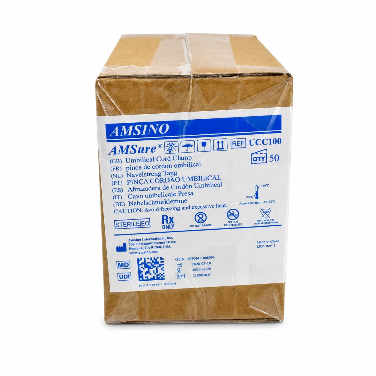 PINZA UMBILICAL AMSINO C/50 - Imagen 2