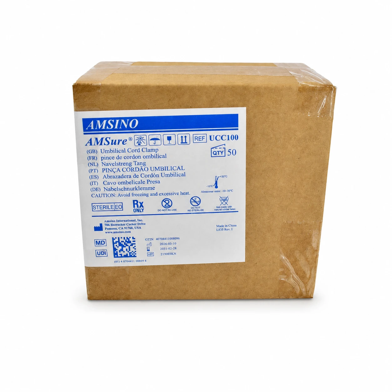 PINZA UMBILICAL AMSINO C/50 - Imagen 3