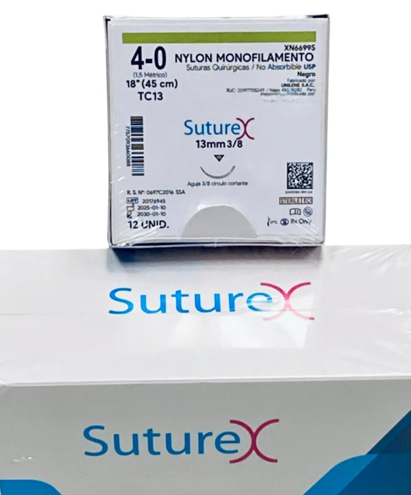 Sutura nylon 4-0 aguja 13 mm 3/8 cortante | Caja c/12 Genérico - Imagen 3