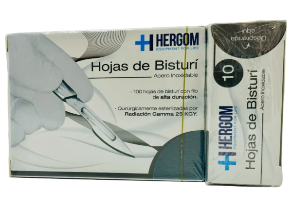 Hoja De Bisturi Acero Inox. #10 Hg
