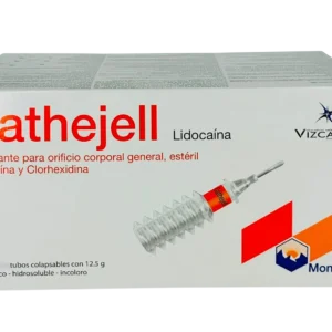 Cathejell Lidocaína – Lubricante Estéril con Clorhexidina | Caja con 25 tubos de 12.5g